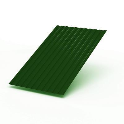 Стеновой профнастил МеталлоПрофиль C-8 PE зеленый мох8.jpg